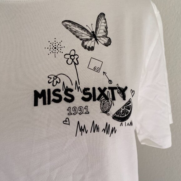 NWT MISS SIXTY x Graduates of Central Saint Martins Graphic Tee - XS - Picture 3 of 6
